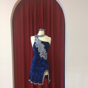 Blue Velvet Rhythm Dress